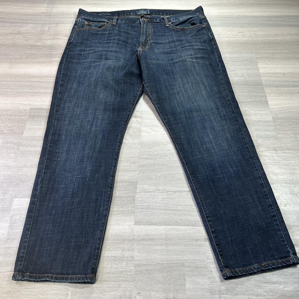 Lucky Brand 221 Original Straight Jeans Mens 40x30 Blue Denim Medium Wash Pants‎